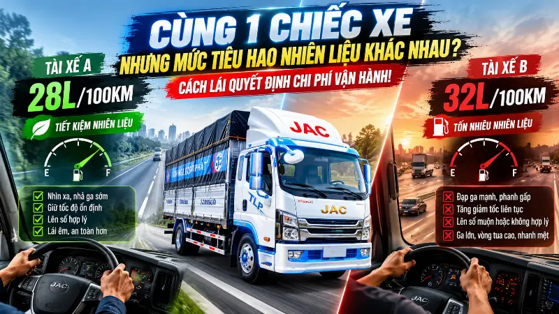 Cùng Một Chiếc Xe Tải, Vì Sao Mức Tiêu Hao Nhiên Liệu Khác Nhau?