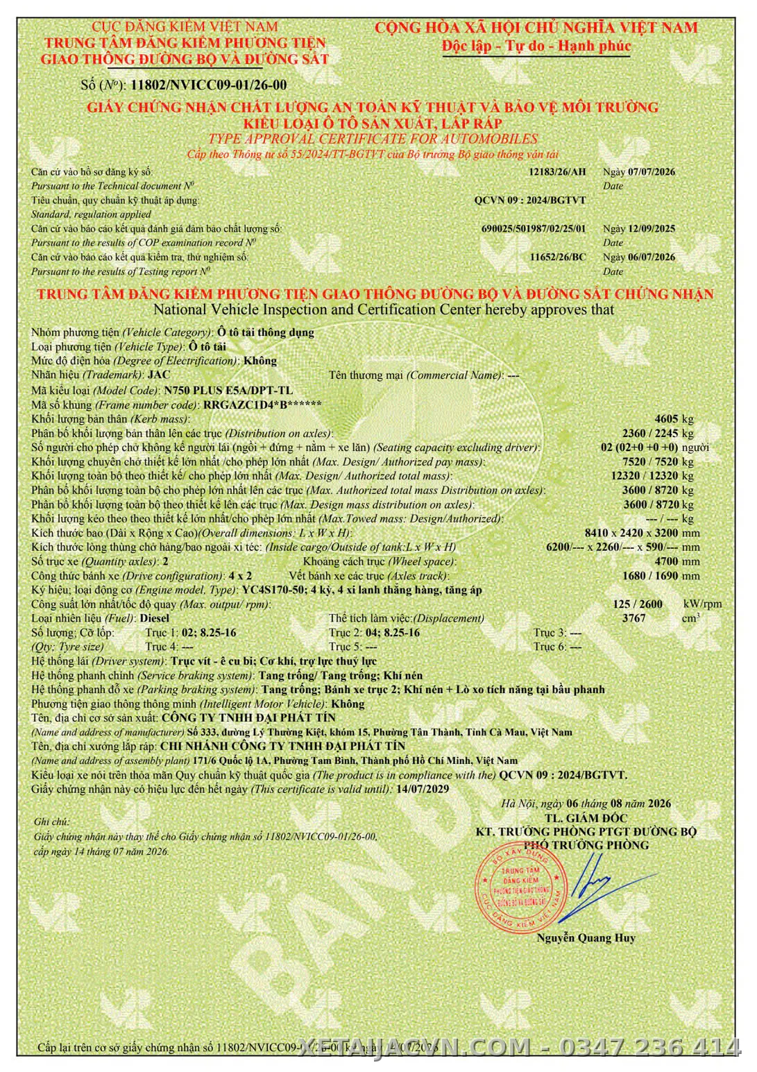 thùng lửng tiêu chuẩn
