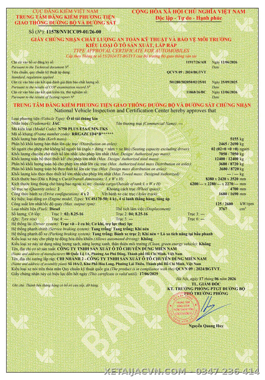 Thùng kín tiêu chuẩn